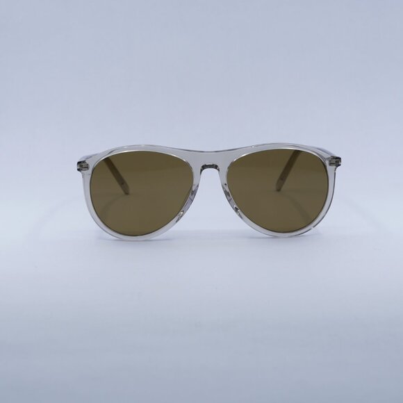 🕶️ New Saint Laurent SL667 004 Sunglasses - Transparent Beige Frame - Picture 2 of 11